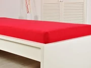 Cearsaf frotir pentru patut copii EXCLUSIVE 70x140 cm rosu
