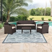 Set mobilier din ratan Avenberg IBERIA-ratan maro