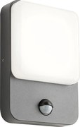 Redo 90133 - Aplica LED de exterior COLIN pentru perete, cu senzor, 9W, 230V, IP54