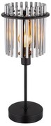Veioza, lampa de masa design modern GORLEY negru, fumuriu