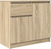 vidaXL Bufetă cu sertar Stejar Sonoma 71x35x65 cm Lemn prelucrat