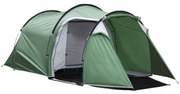 Outsunny Cort de Camping Familial 2-3 Persoane Pliabil Impermeabil Anti-UV 20+ cu Vestibul 426x206x154 cm Verde | Aosom Romania