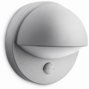 Lampă de perete Philips 16246/87/16 pentruexterior cu senzor June 19,5 cm, gri