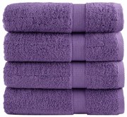 vidaXL Prosoape de mâini premium SOLUND 4 buc. violet 50x100 cm 600gsm