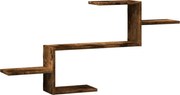 vidaXL Raft de perete, stejar fumuriu, 104x15x49 cm, lemn prelucrat