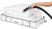 Cutie de depozitare sub pat din material textil/din plastic cu vacuum 105x45x15,5 cm Life – Compactor