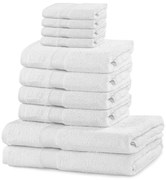 Set 10 prosoape din bumbac alb 30x45 cm Evita - DecoKing