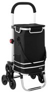 Carucior cumparaturi  Stairs Climber pliabil husa detasabila 3 roti  Metal/Poliester Negru
