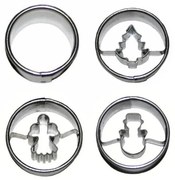 Set forme prăjiturele de Crăciun, 4 buc