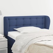 vidaXL Tăblie de pat cu aripioare, albastru, 83x23x78/88 cm  textil