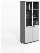 Dulap cu 2 usi partea superioara cu usi de sticlă ,design modern și elegant ,calitate premium , dimensiuni 800*400*2000