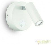 Aplica moderna, directionabila LED PAGE AP ROUND BIANCO 142586