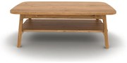Măsuță de cafea în culoare naturală din lemn de stejar 60x100 cm Twig – The Beds