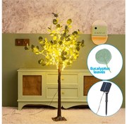 Decorațiune LED solară Aigostar 285xLED/3,8m IP65 alb cald eucalipt