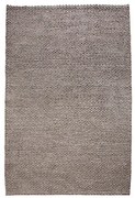 Covor din lana lucrat manual WOOL 240x160 cm, maro antracit