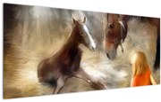 Tablou - Bine ai venit, căluțul mic (120x50 cm)
