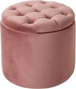 Taburete cu spatiu de depozitare Modern Barock 50cm, roz