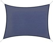 Outsunny Cort de umbra rectangular 6 x 4 m polietilena cu densitate mare Protectie UV Cu geanta de depozitare - Culoare albastru | Aosom Romania