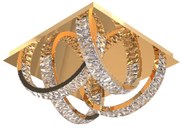 Lustra aplicata LED CCT si telecomanda Tula auriu