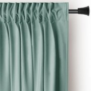 Draperie verde-deschis dimout (semi-opacă) din catifea 140x245 cm Pleat – Restilo