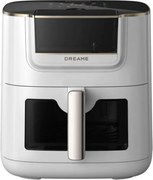 Friteuza cu aer cald Dreame AF30, 2300 W, 7 L, 12 programe, 50-200°C, Caldura ciclonica sus/jos, SmartSteam, LED, NTC, Alb