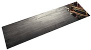 vidaXL Covor de bucătărie lavabil model sticlă vin, 60x300 cm, catifea