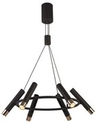 Lustra suspendata cu 6 spoturi LED directionabile Cylinder