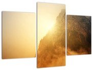 Tabloului muntelui în ceață (90x60 cm)