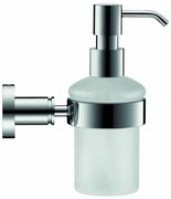 Duravit 99161000 – Dozator de săpun montat pe perete D-CODE, 390 ml, sticlă mată / crom lucios