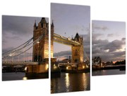 Tablou - Tower Bridge la noapte (90x60 cm)
