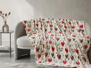 Patura Cocolino WINTER HEARTS, colorata Dimensiune: 200 x 220 cm