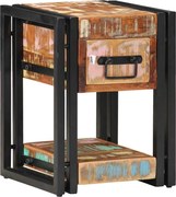 vidaXL Dulap de noapte cu sertar 2 pcs Multicolour 30 x 30 x 40 cm