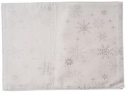 Napron de masă de Crăciun impermeabil Fulgi argintii, 32 x 45 cm