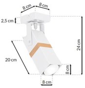 Lampă spot VIDAR 1xGU10/25W/230V alb