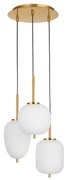 Lustra cu 3 pendule, design modern Lato