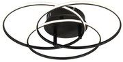Plafoniera LED rotativa orientabila metal negru KOMBOS