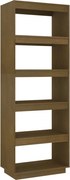 vidaXL Bibliotecă/Separator cameră, maro miere, 60x35x167 cm, lemn pin