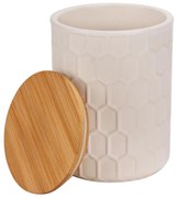 WENKO 54222100 - Cutie de depozitare MAYA 13x17 cm alb/maro