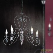 Candelabru 5 brate stil clasic cu cristale K9 Alessia crom