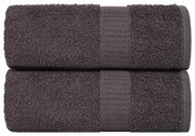 vidaXL Lavete 2 buc Antracit 15x21 cm 360 g/m² 100% bumbac