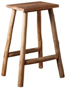 Scaun dining, maro, din lemn reciclat, Noe
