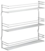 Organizator pentru mirodenii de montat pe perete din oțel – Metaltex