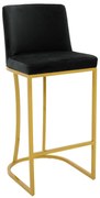 Scaun Bar Irman Catifea Negru