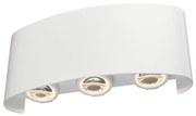 Aplica de perete exterior cu iluminat arhitectural IP54 LED Strato alb