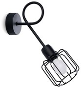 Aplică BELUCI 1xE14/40W/230V neagră Sollux SL.1117