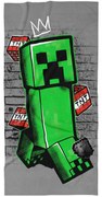 Carbotex Prosop pentru copii Minecraft Creep King, 70 x 140 cm