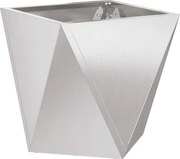 vidaXL Jardinieră Argintiu 30 x 30 x 30 cm Oţel inoxidabil