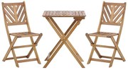 Set pentru grădină TARAN (lemn deschis) (pentru 2 persoane). 1023113