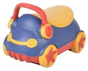 Olita 2 in 1 pentru copii NOVOKIDSª Mini Car , Cu functie trotineta, Vas detasabil, Plastic non toxic, cu capac , Model masinuta , Albastru