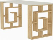 Birou Maze White and Oak